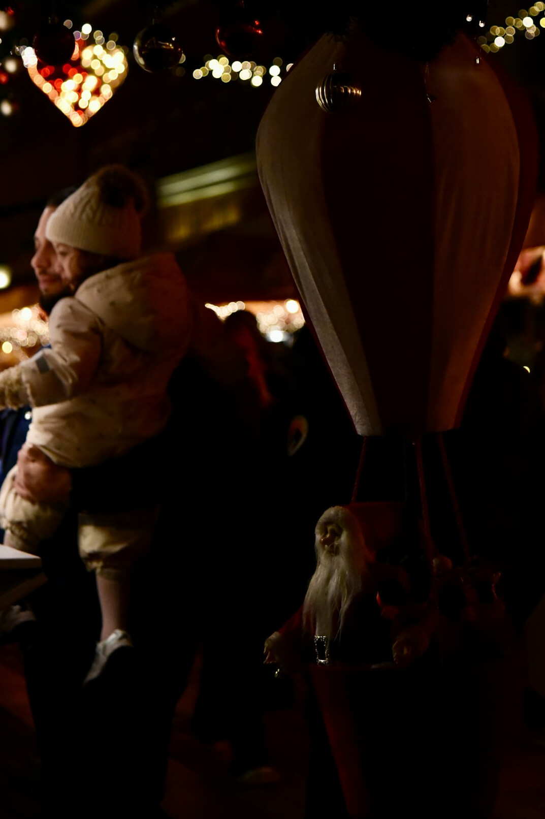 People queuing for mulled wine at a Danish Christmas market