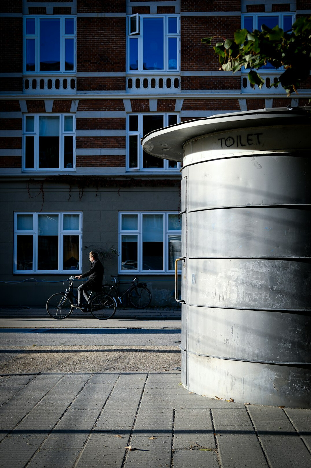 People waiting in line inside a Danish citizen service center